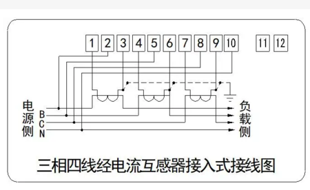 载波智能电表正确接线方法